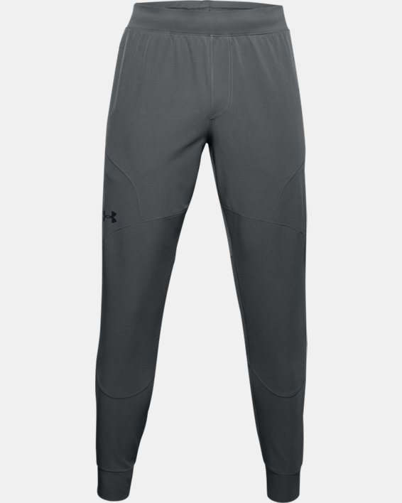 Grey Under Armour Mens Unstoppable Move Sports Training Sweatpants Joggers 